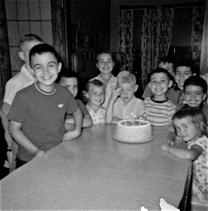 My birthday party in our dining room (1960)